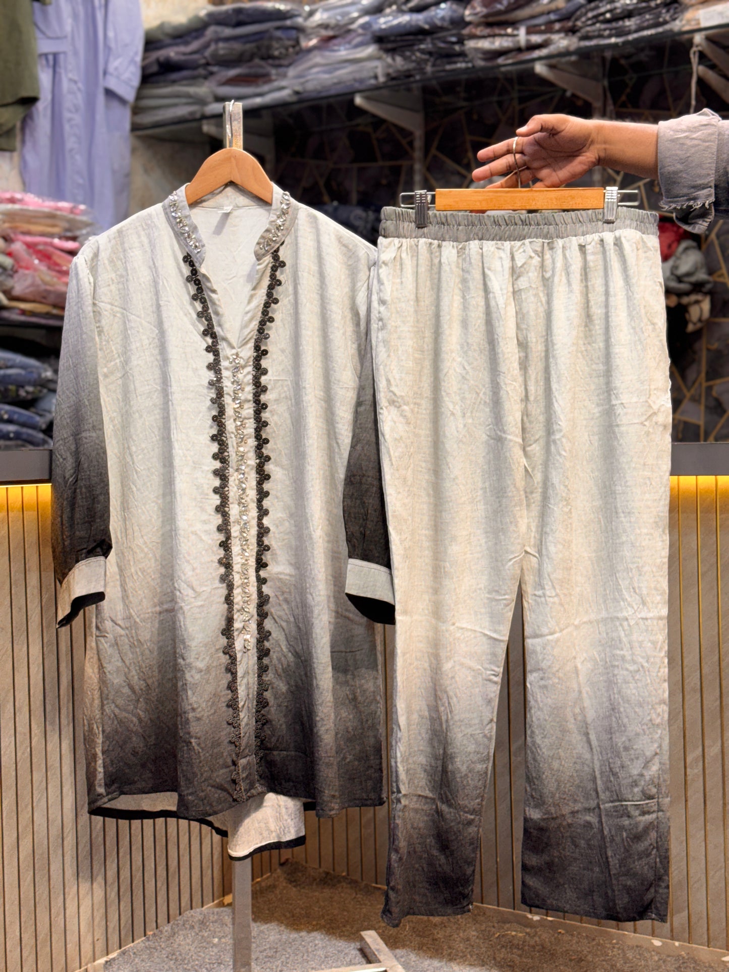 Premium Double-Shaded Co-Ord Set (Sizes: 3XL, 4XL) 1023