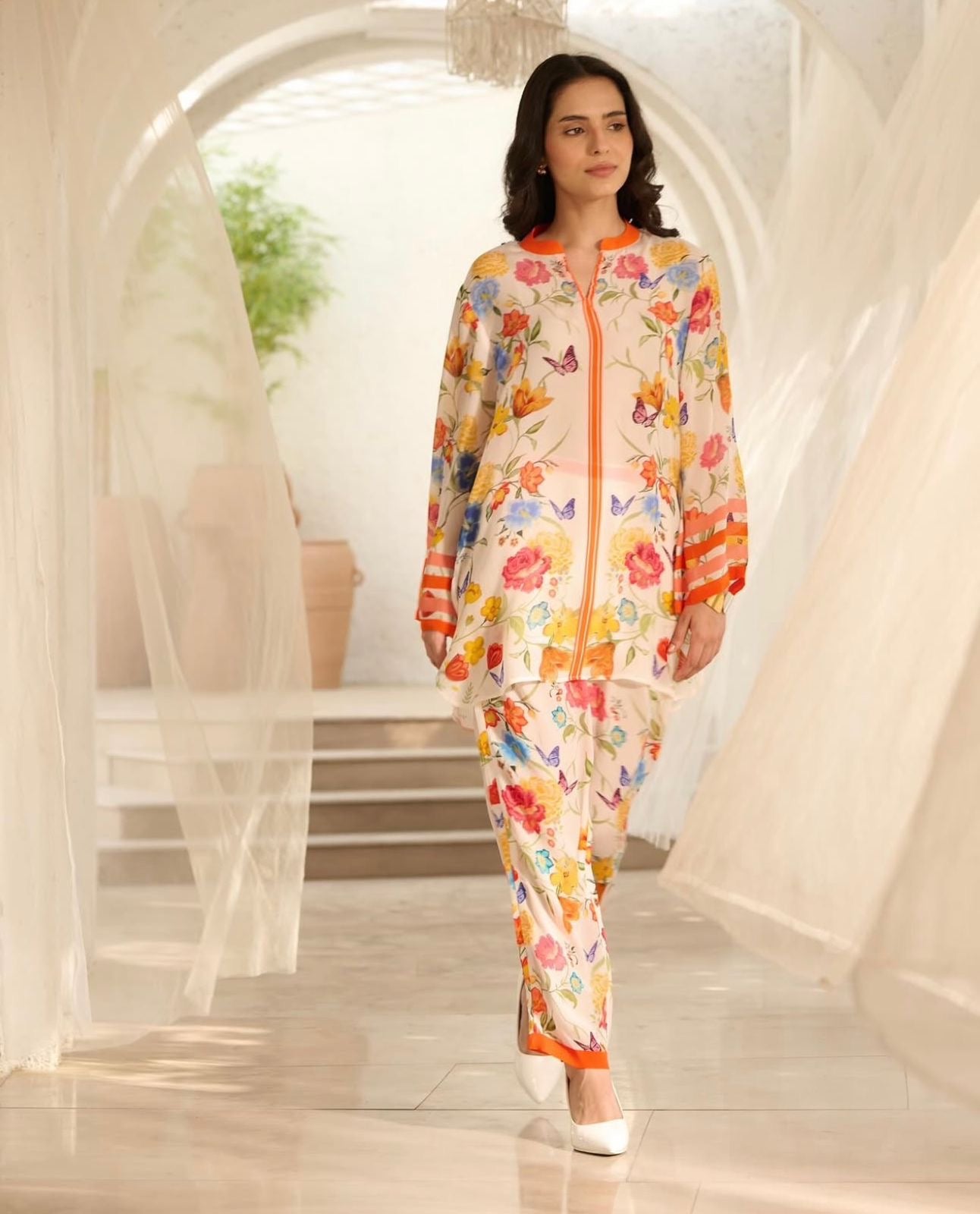šø Exquisite Printed Japan Silk Co-ord Set ā Casual Chic Comfort šø