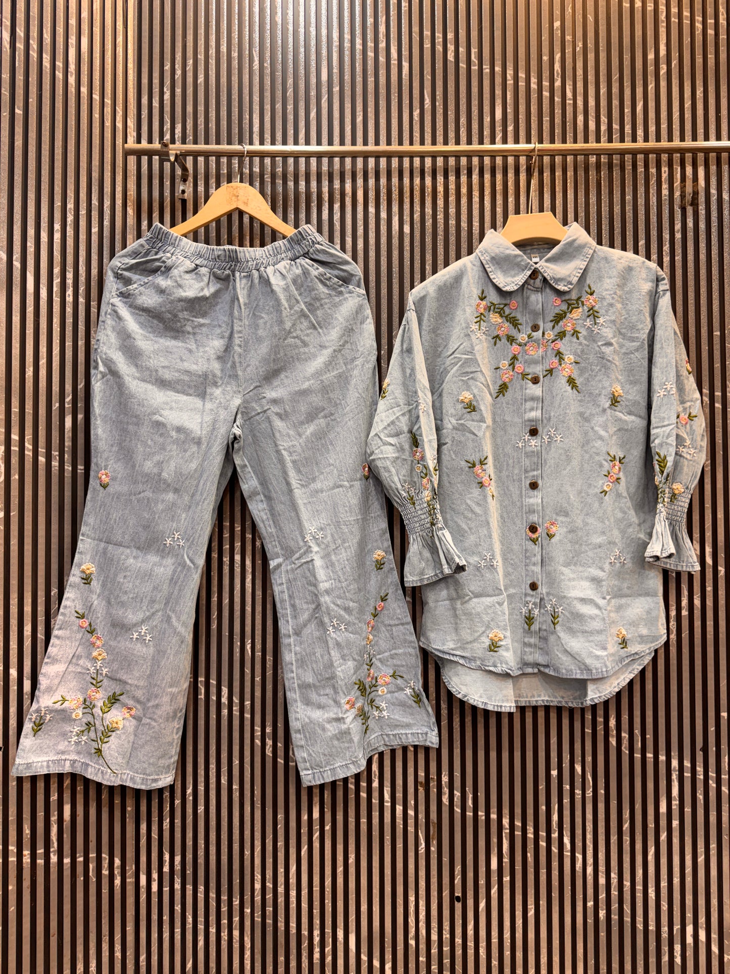 🔥 The Most Viral Floral Denim Co-ord Set 🔥