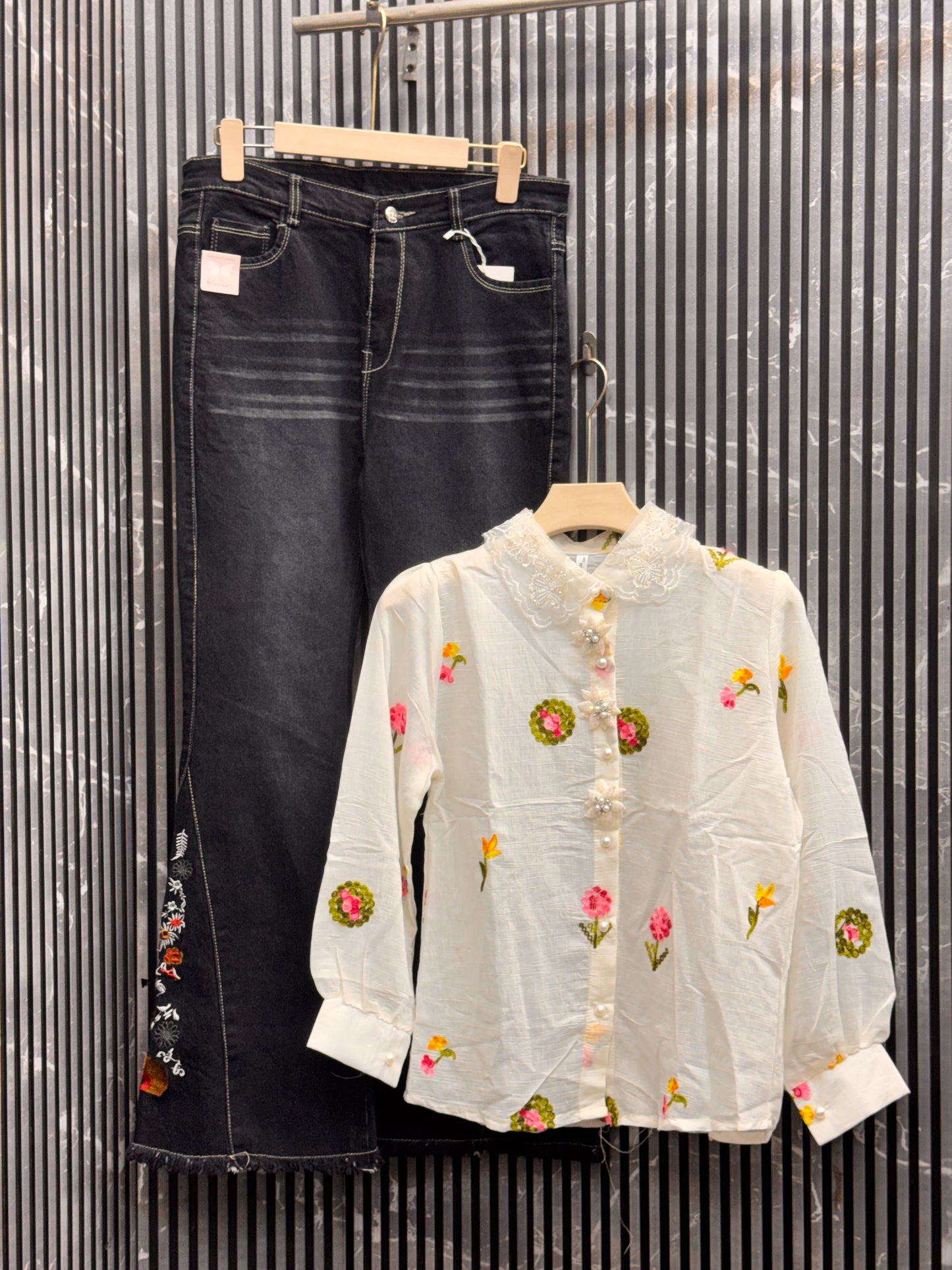 🌟 Premium Urban Co-ord Set – China Cotton Shirt & Korean Pants(1011)