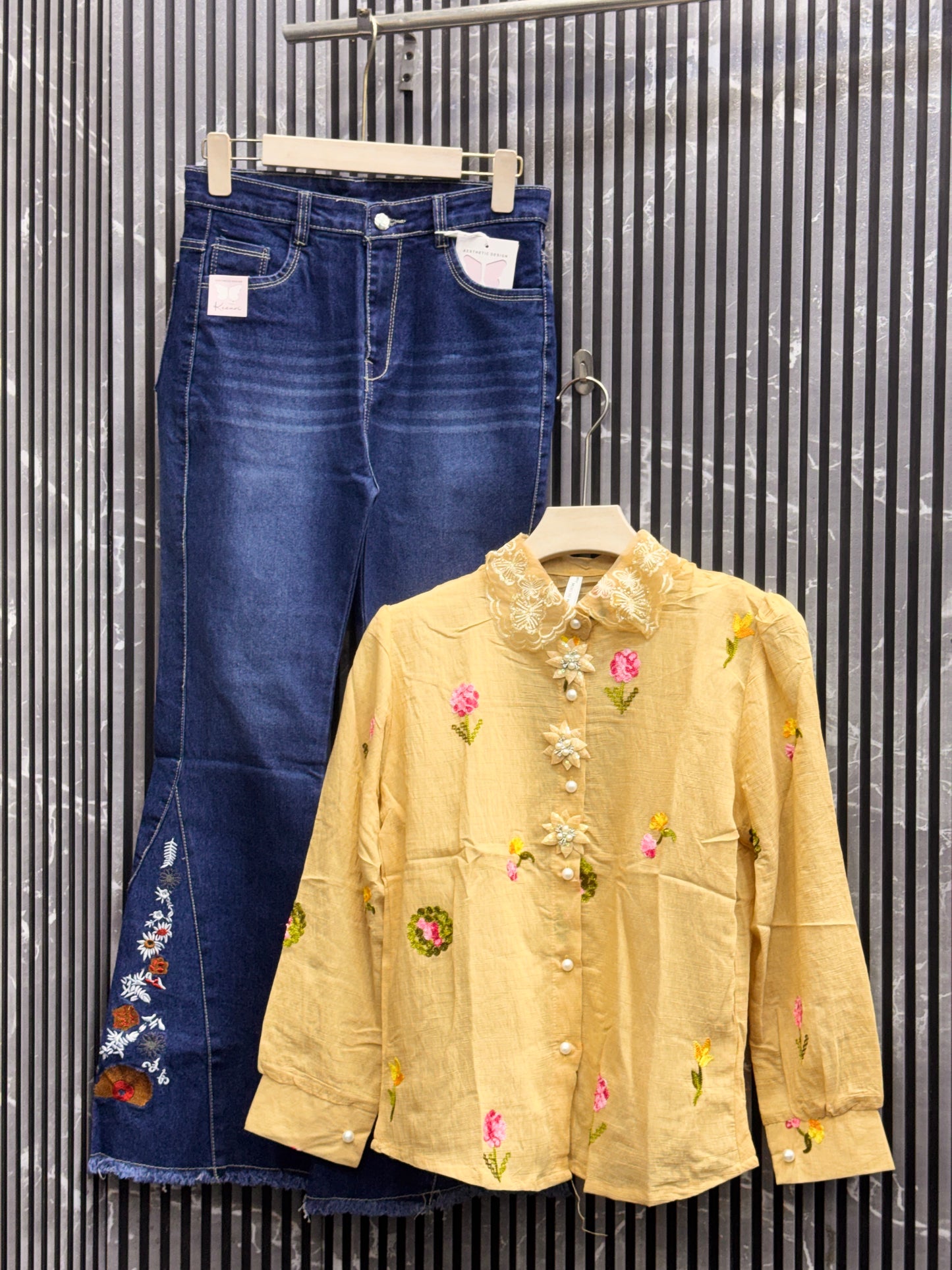 🌟 Premium Urban Co-ord Set – China Cotton Shirt & Korean Pants(1011)
