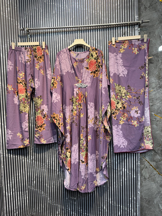 10007✨Most Loved And Demanded article — Noor-e-Haya Long Abaya with Namazi Dupatta.🧕🏻