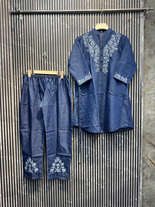 10008✨So Presenting Beautiful outfit Dainm cod set with embroidery ❤️