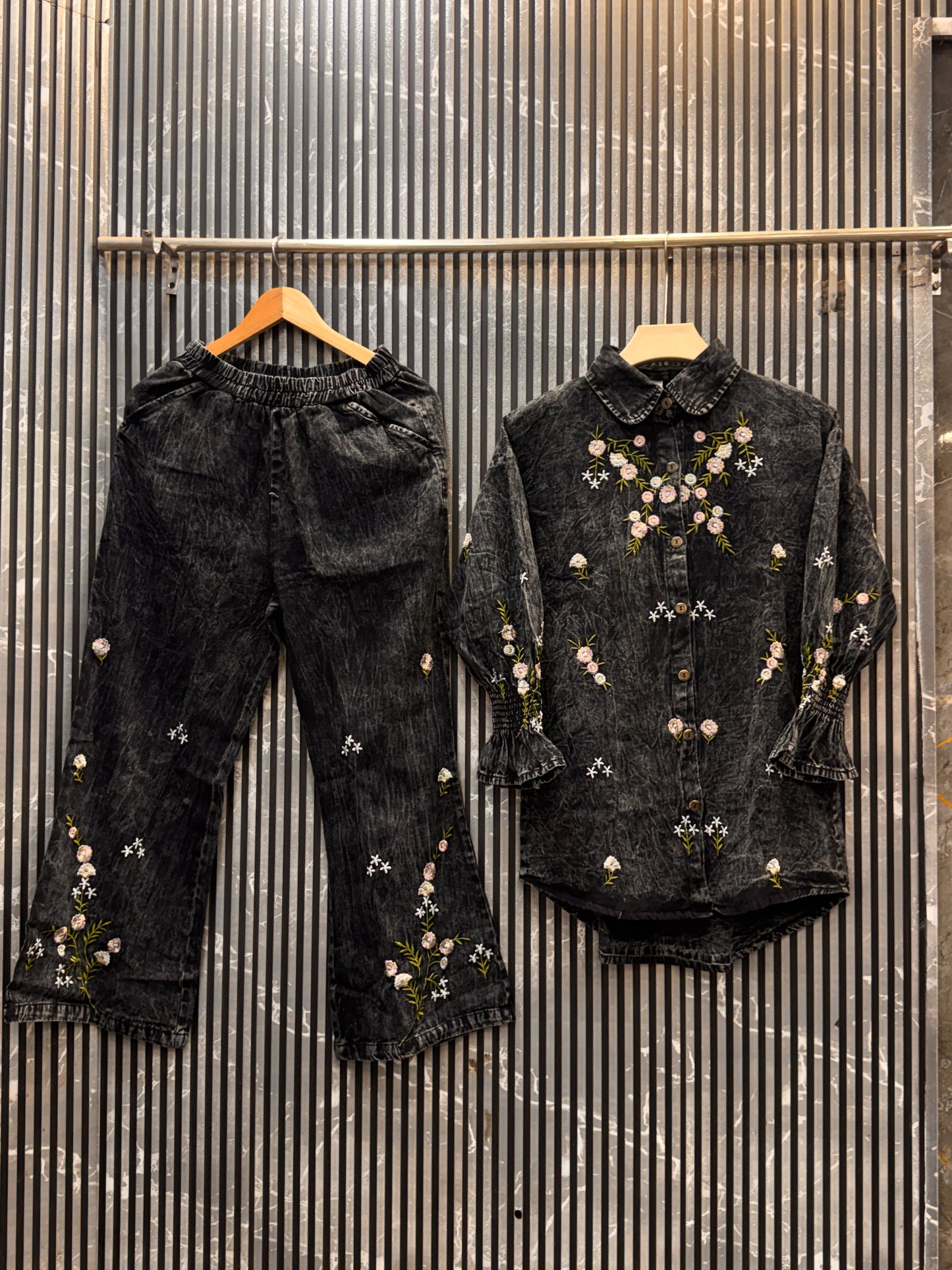 🔥 The Most Viral Floral Denim Co-ord Set 🔥