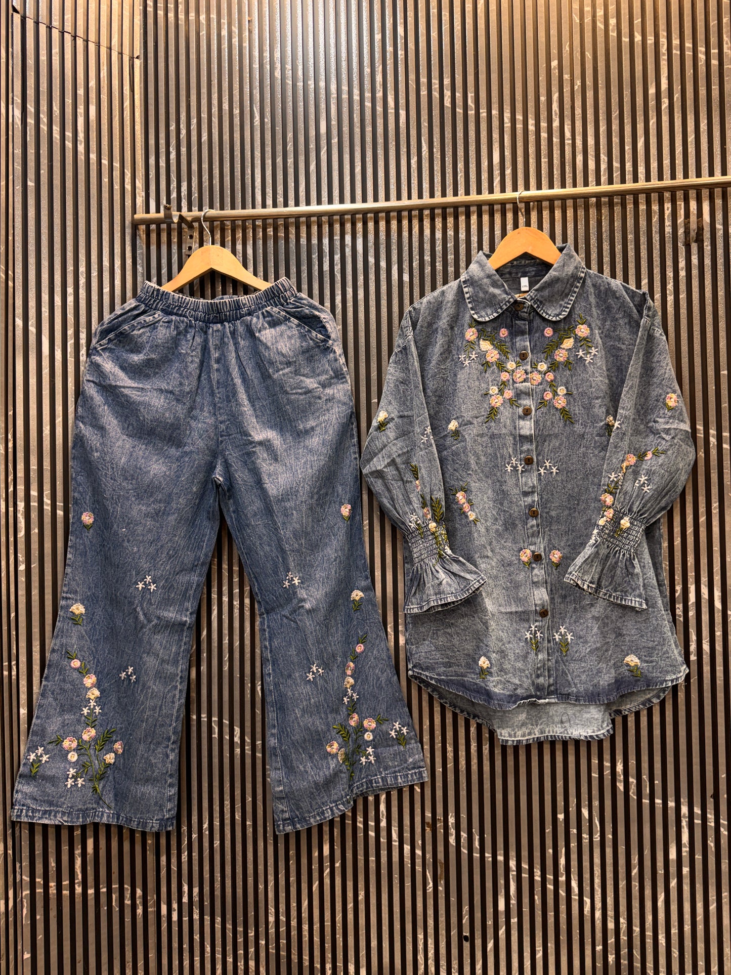 🔥 The Most Viral Floral Denim Co-ord Set 🔥