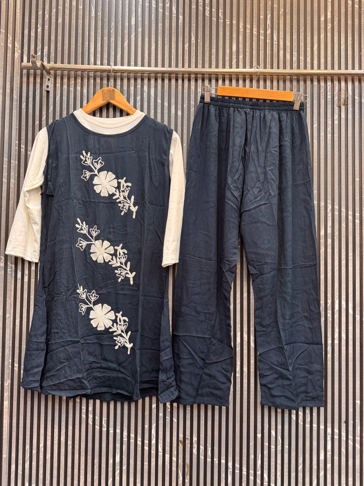 Premium Cotton 3-Piece Designer Co-ord Set