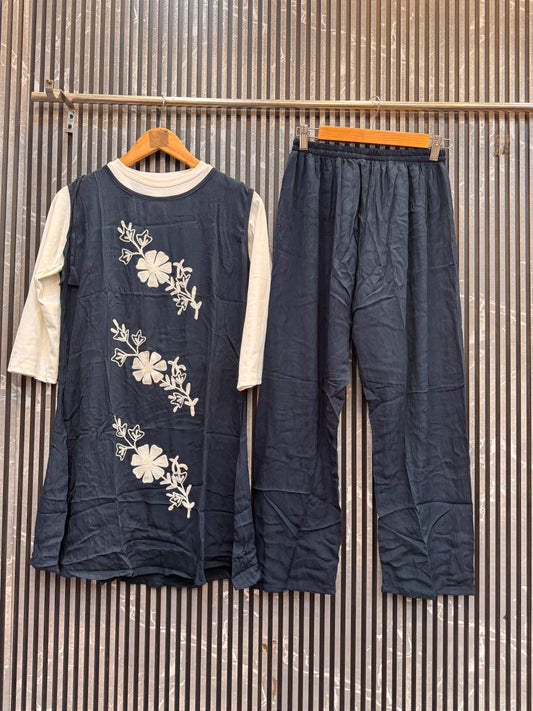 Premium Cotton 3-Piece Designer Co-ord Set