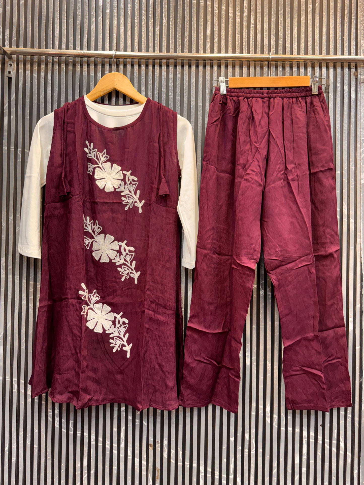 Premium Cotton 3-Piece Designer Co-ord Set
