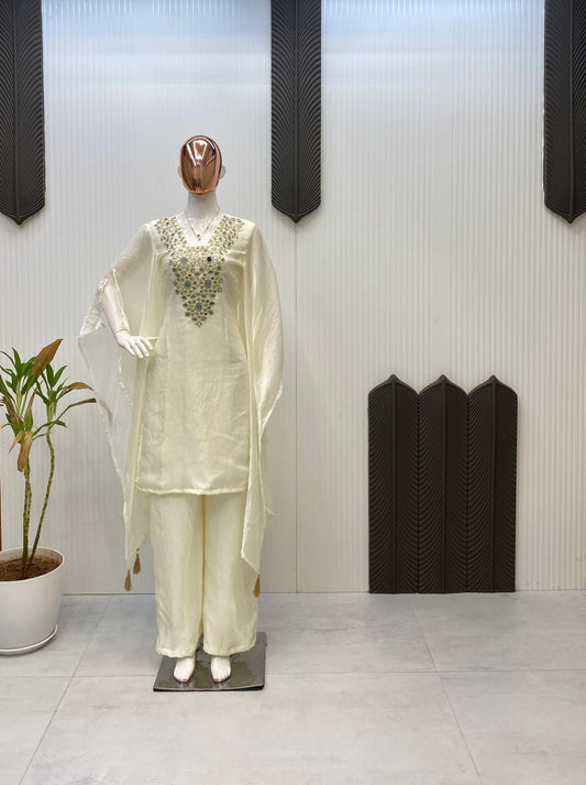 ✅ Product Name (Shopify Title):

✨ Designer Fendy Fabric Suit Set with Real Mirror Embroidery & Palazzo