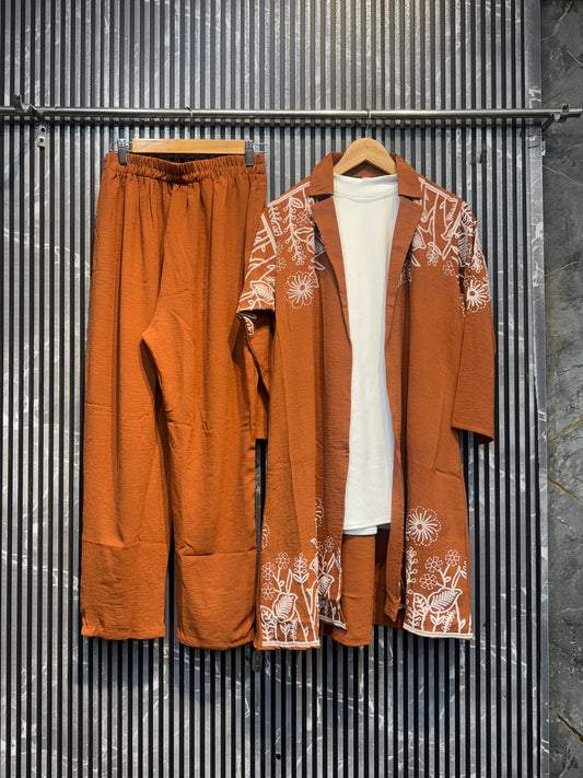 10010Zariya Luxe 3-Piece Suit Set | Premium Fabric & Elegant Design by Ajmeri Fashion