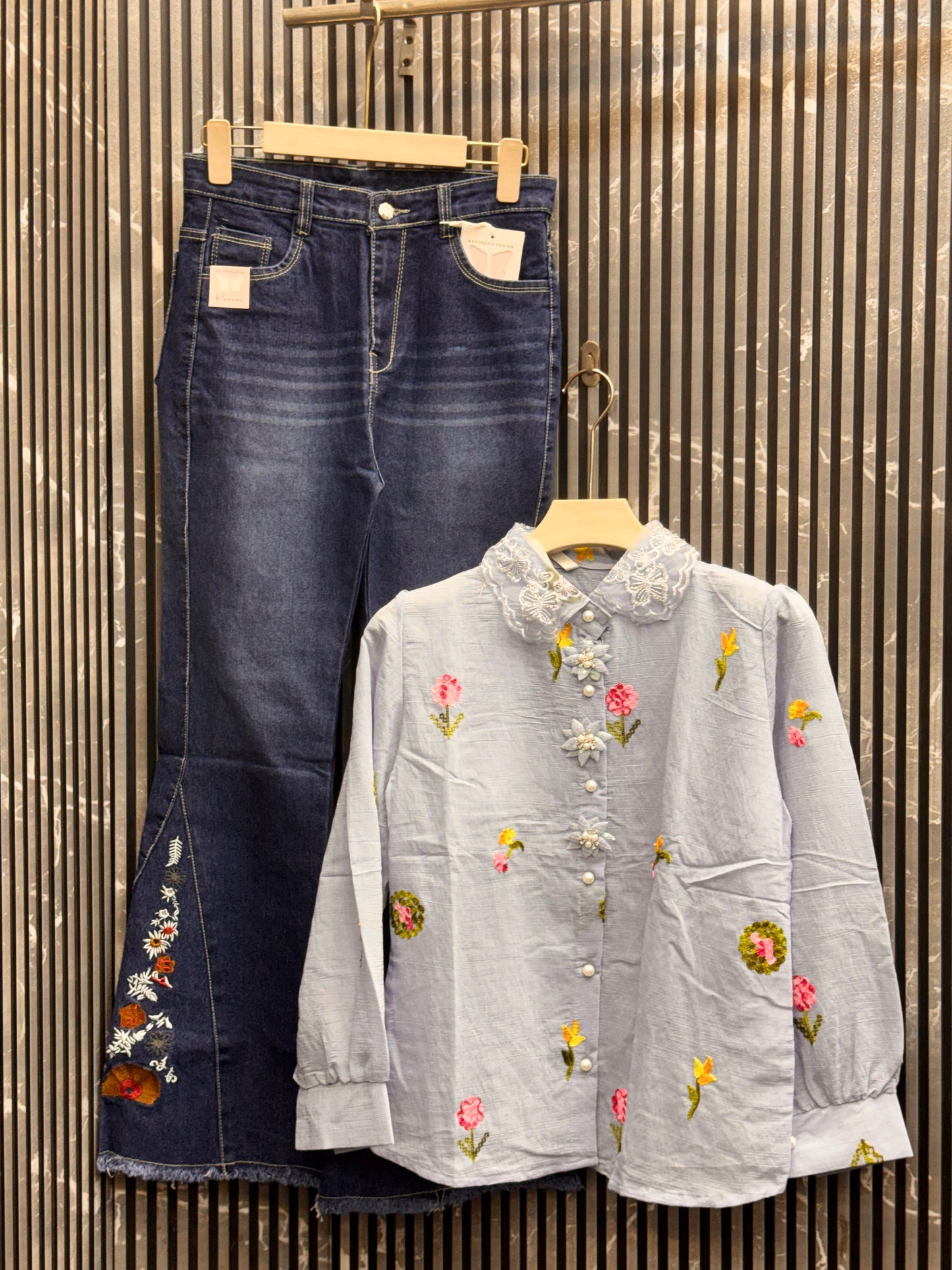 🌟 Premium Urban Co-ord Set – China Cotton Shirt & Korean Pants(1011)