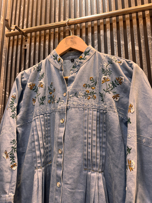 Viral Korean Style Premium Imported Denim Co-ord Set