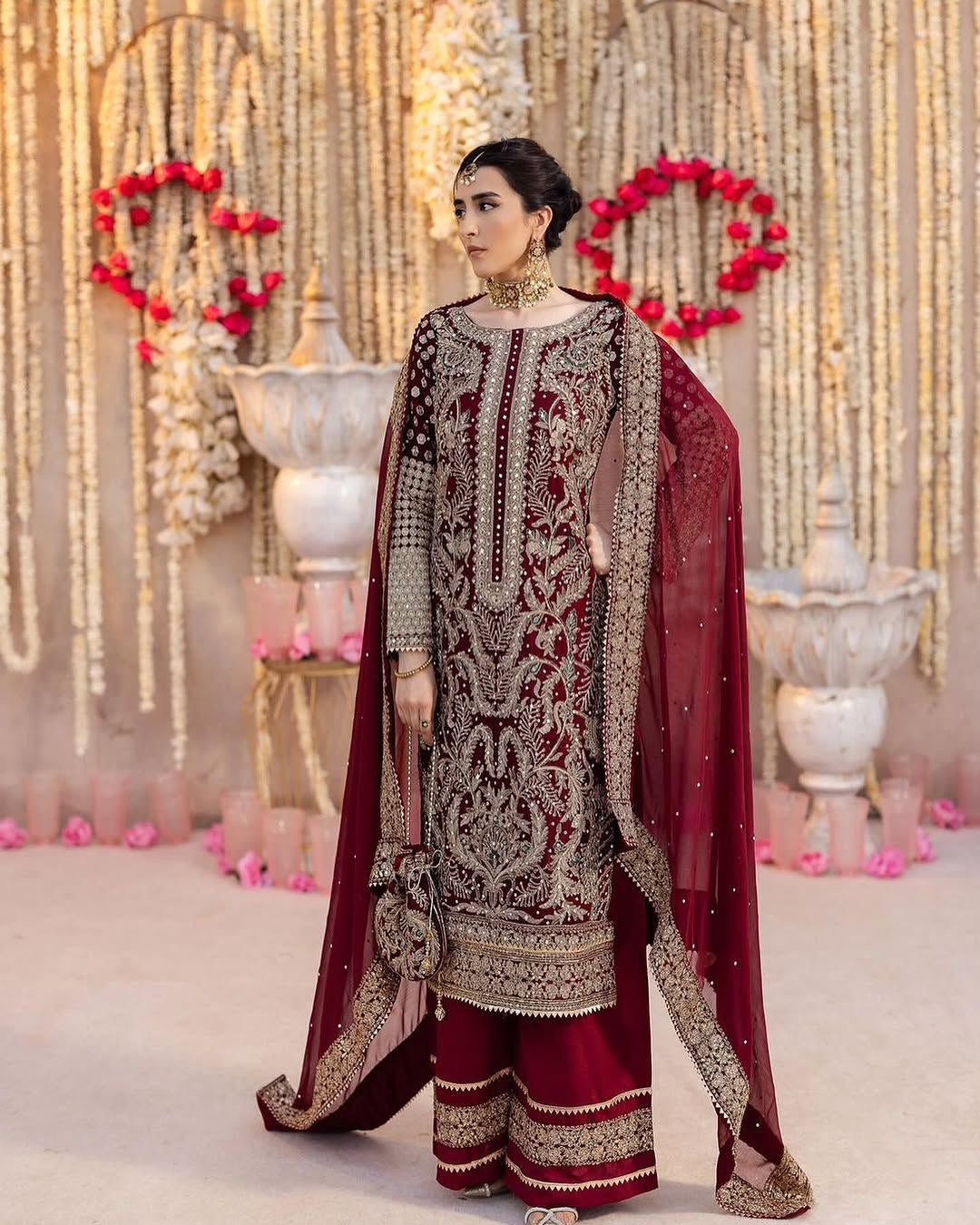 🌙✨ Product Name:

“Royal Elegance Party Wear Embroidered Top-Plazzo & Dupatta Set”